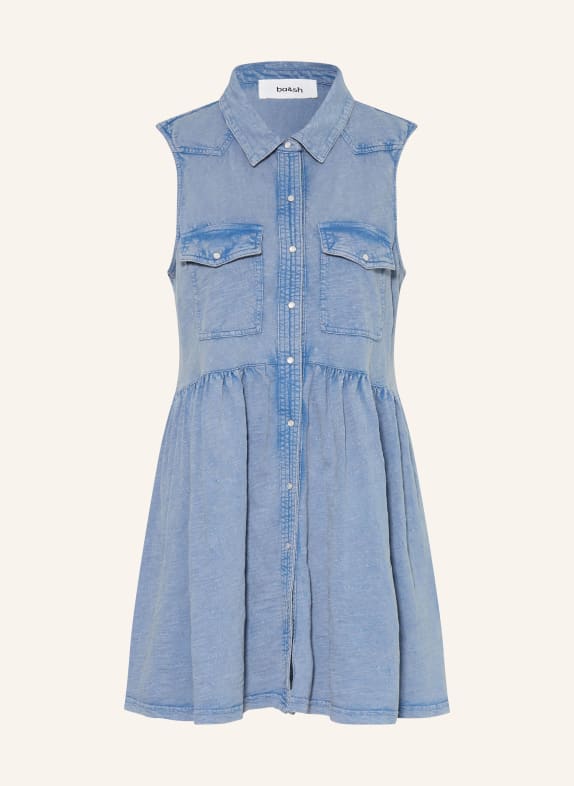 ba&sh Hemdblusenkleid ILONA in Jeansoptik BLAU