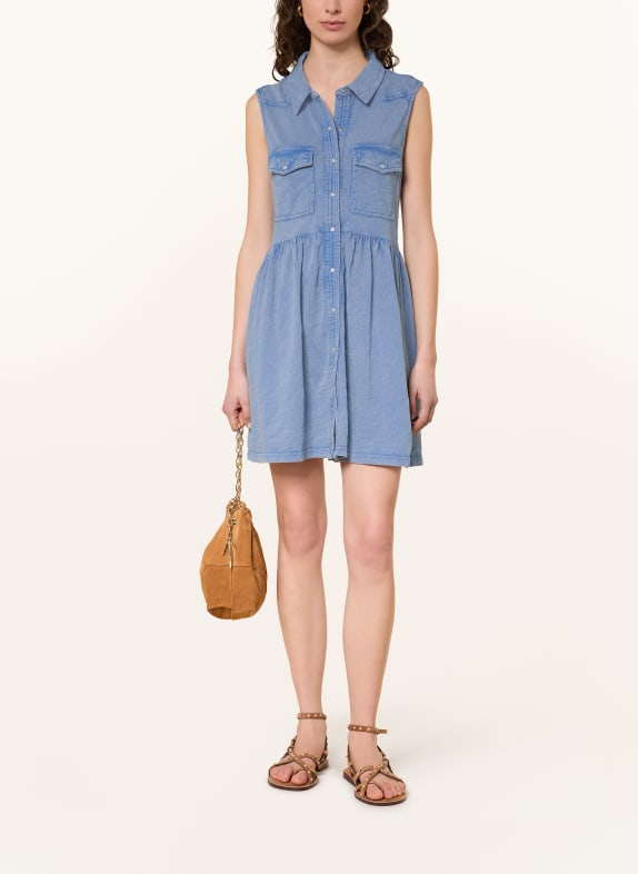 ba&sh Hemdblusenkleid ILONA in Jeansoptik BLAU