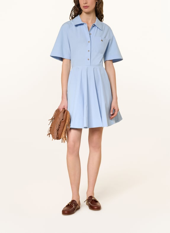 maje Hemdblusenkleid HELLBLAU