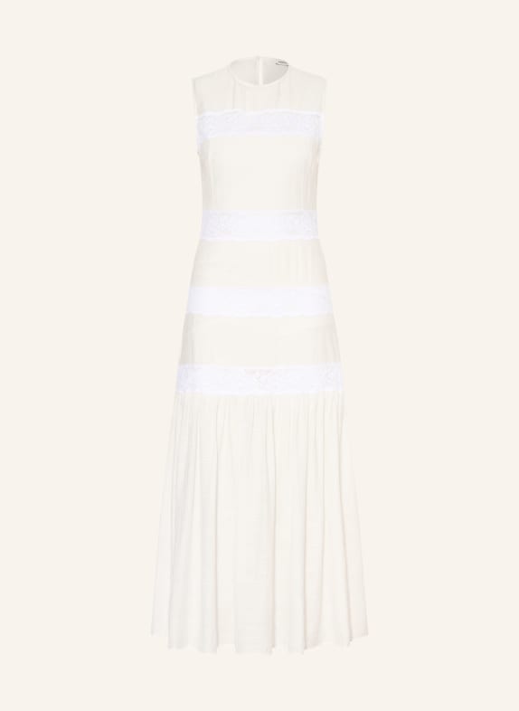 SANDRO Kleid mit Spitze ECRU / WEISS