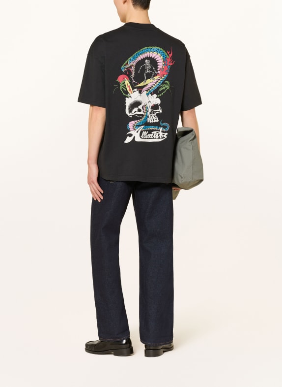 ALLSAINTS T-shirt SNAKEPIT ZWART / BLAUW / WIT