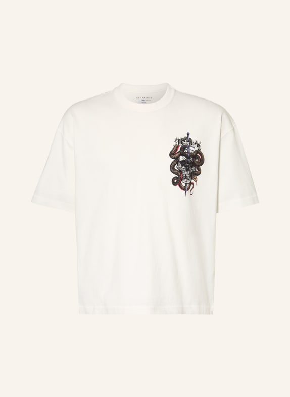 ALLSAINTS T-shirt ARAKNID WIT / PAARS / ZWART