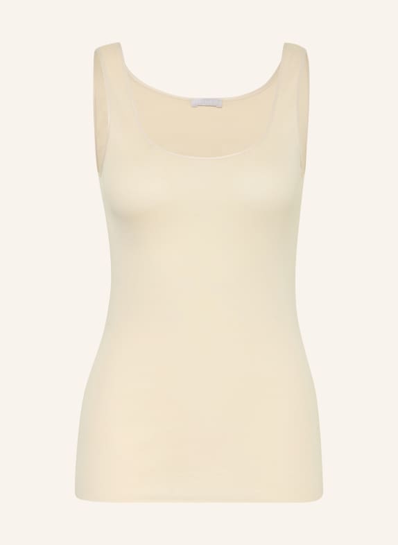 HANRO Top Bavlněný bezešvý KRÉMOVÁ