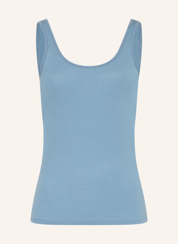 icebreaker Funktionswäsche-Top SIREN aus Merinowolle BLAUGRAU