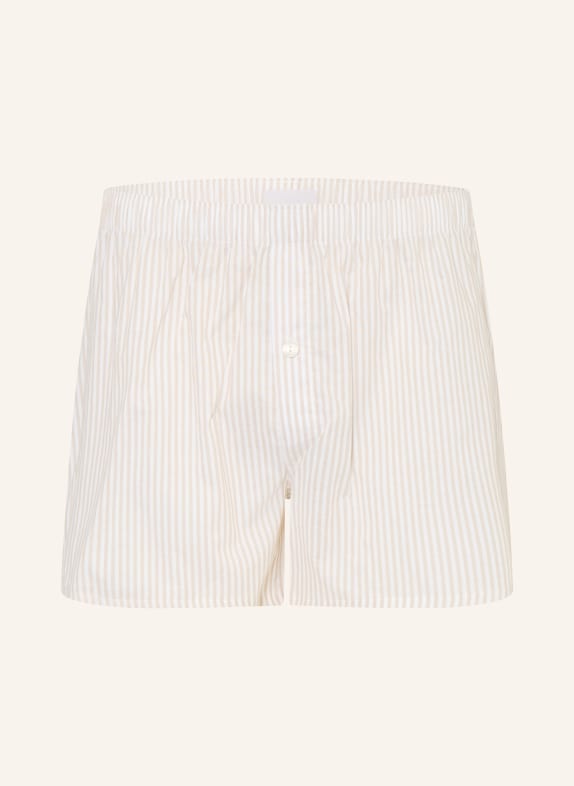 HANRO Bokserki tkane FANCY WOVEN BEŻOWY / ECRU