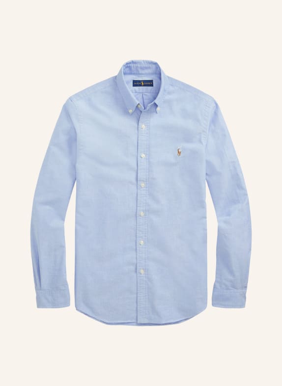 POLO RALPH LAUREN Oxford shirt slim fit LIGHT BLUE