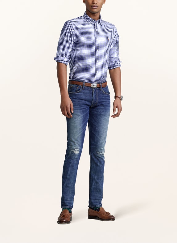 POLO RALPH LAUREN Oxfordhemd Slim Fit WEISS / HELLBLAU
