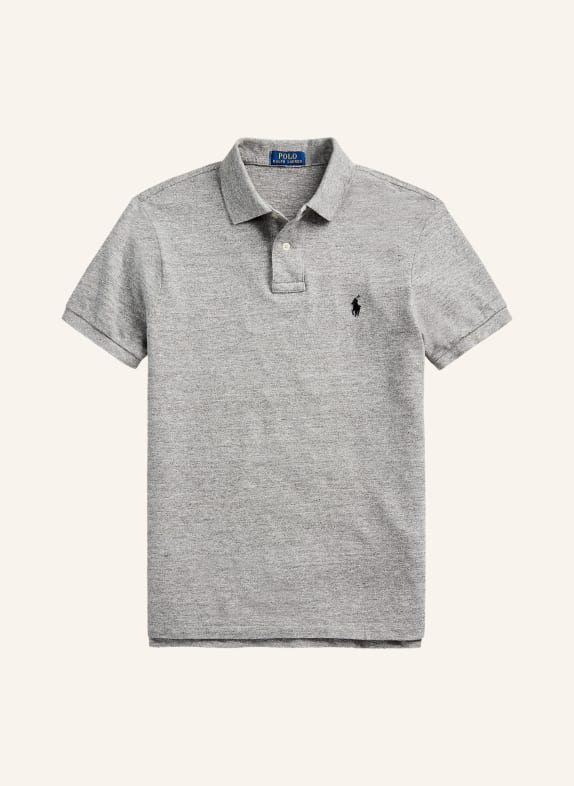 POLO RALPH LAUREN Piqué-Poloshirt Slim Fit GRAU MELIERT
