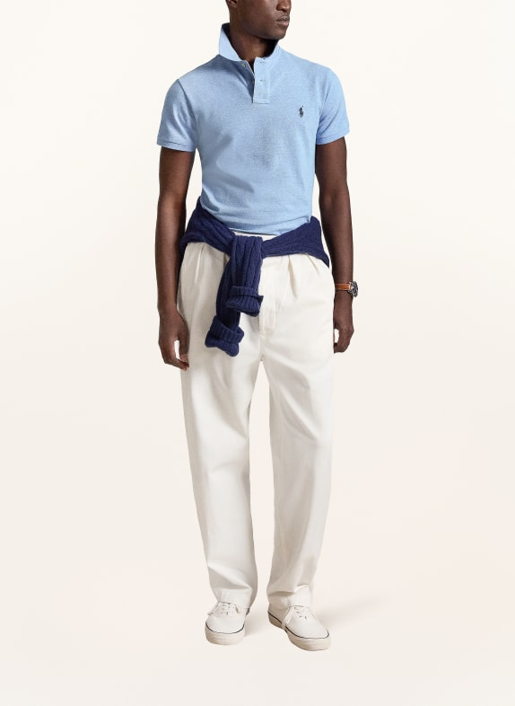 POLO RALPH LAUREN Polo piqué coupe slim BLEU CLAIR