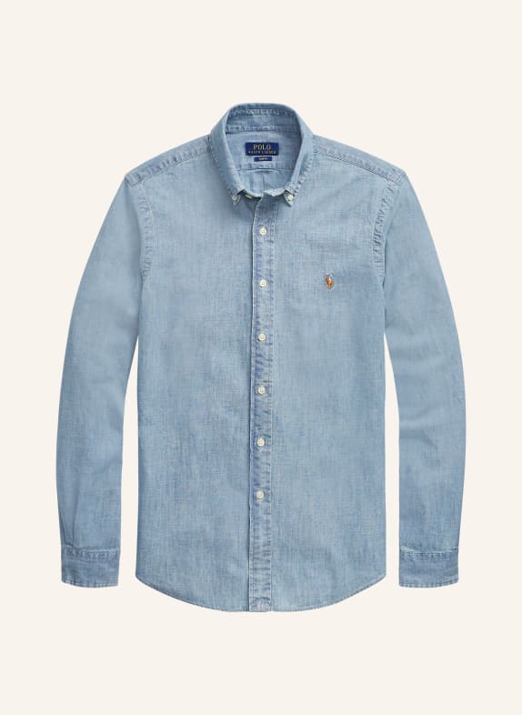 POLO RALPH LAUREN Chemise en jean coupe slim BLEU CLAIR