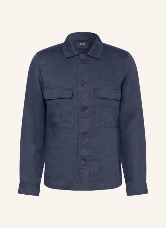OLYMP SIGNATURE Overshirt aus Leinen DUNKELBLAU