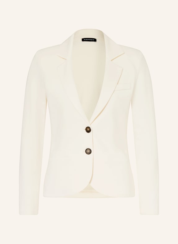 REPEAT Blezer z dżerseju ECRU