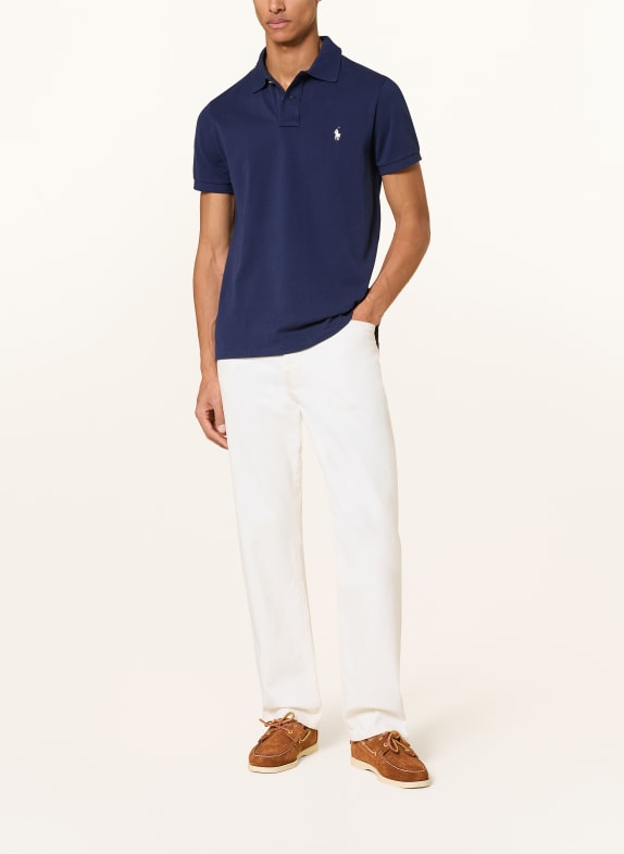 POLO RALPH LAUREN Piqué poloshirt Custom Slim Fit DONKERBLAUW