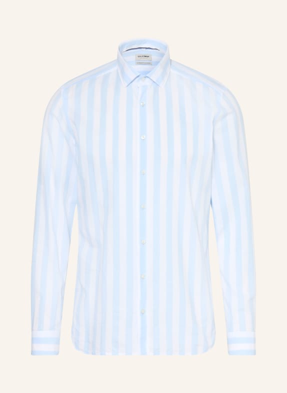 OLYMP Hemd Level Five body fit mit Stehkragen HELLBLAU / WEISS