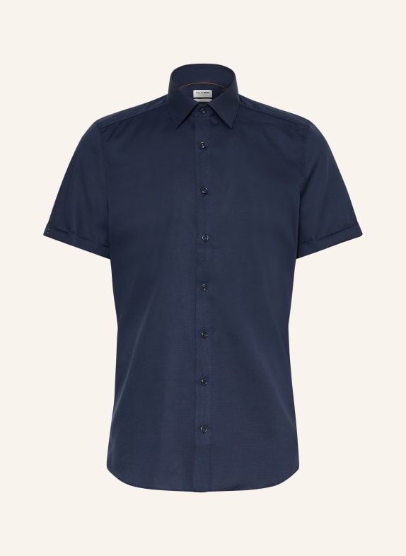 OLYMP Level Five Short-Sleeve Shirt, Body Fit DARK BLUE