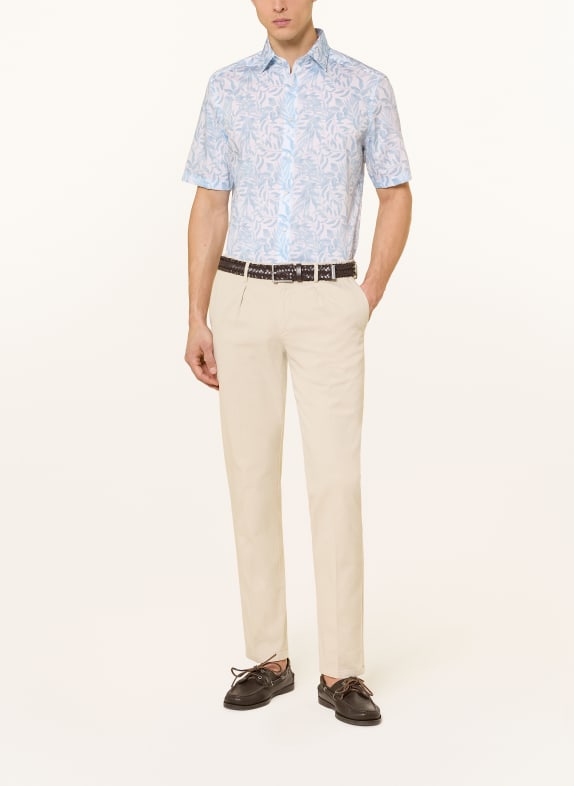 OLYMP Kurzarm-Hemd Luxor modern fit WEISS / HELLBLAU
