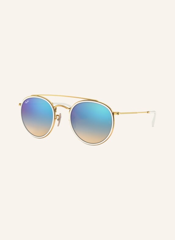 Ray-Ban Sonnenbrille RB3647N ROUND GOLD/ BRAUN VERLAUF