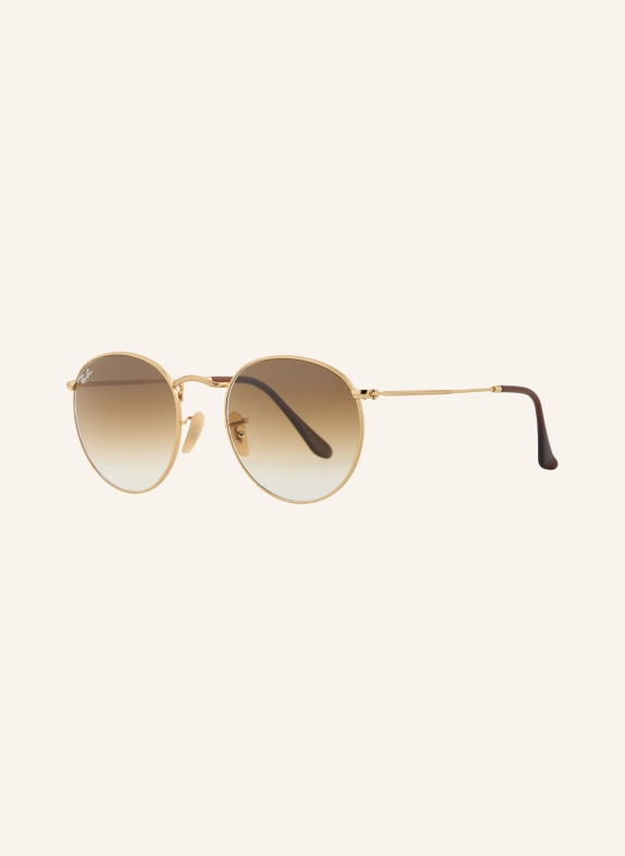 Ray-Ban Sonnenbrille RB3447 ROUND GOLD/ BRAUN VERLAUF