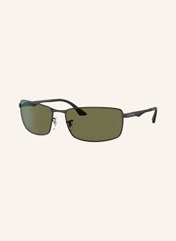Ray-Ban Sunglasses RB3498 BLACK/DARK GREEN POLARIZED
