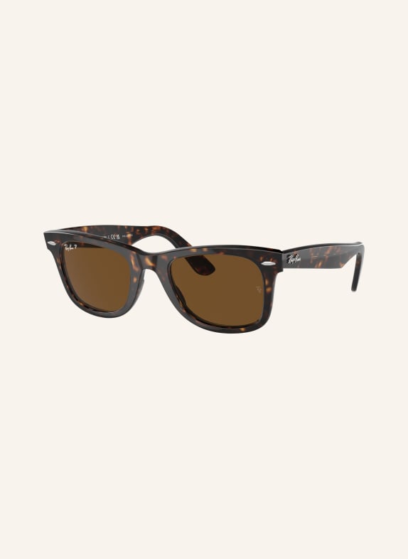 Ray-Ban Sonnenbrille RB2140 WAYFARER HAVANA/ BRAUN POLARISIERT