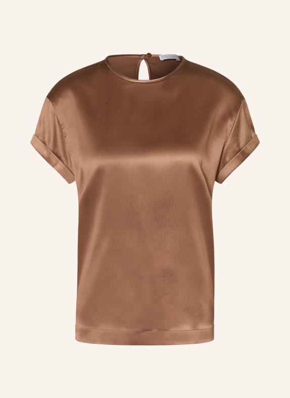 BRUNELLO CUCINELLI Silk blouse BROWN