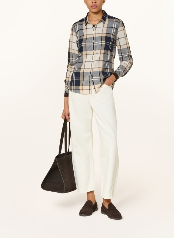 Barbour Overhemdblouse BREDON DONKERBLAUW / BEIGE
