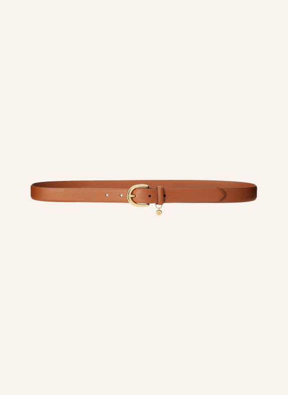 LAUREN RALPH LAUREN Leren riem BRUIN