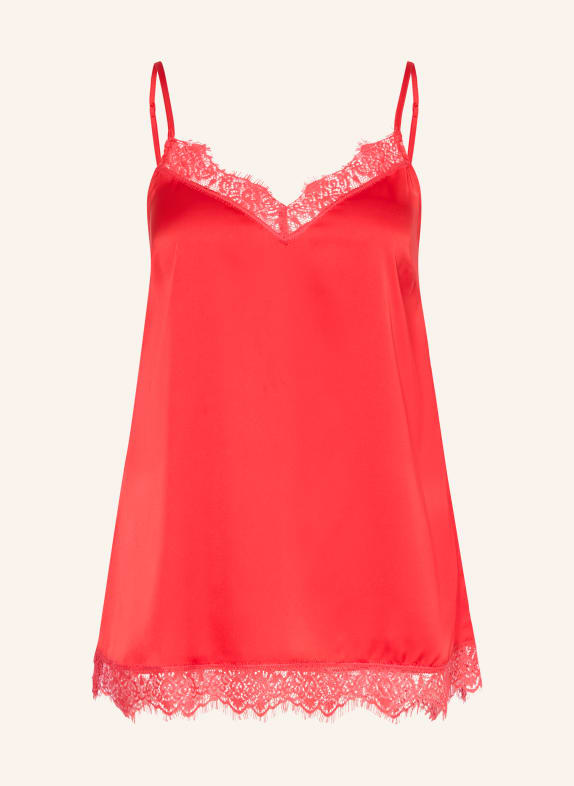 SIMONE PÉRÈLE Schlaftop SATIN SECRETS aus Satin ROT