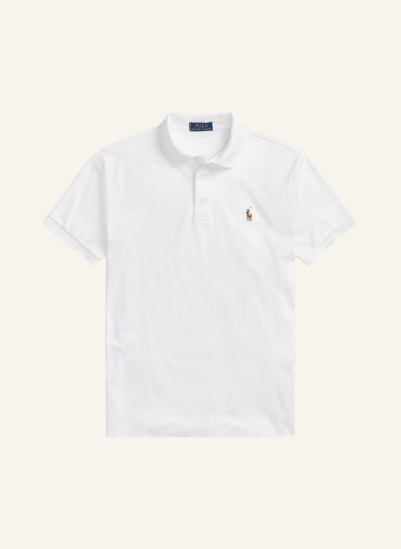 POLO RALPH LAUREN Jersey-Poloshirt Custom Slim Fit WEISS