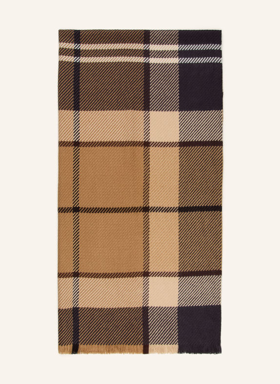Barbour Écharpe BLAIR BEIGE / BLANC / NOIR