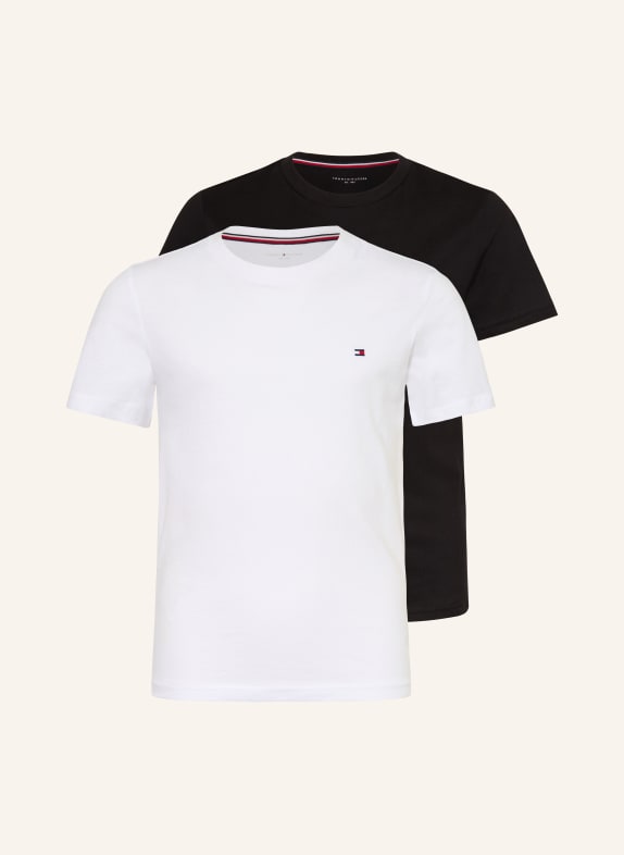 TOMMY HILFIGER 2-pack T-shirts BLACK / WHITE