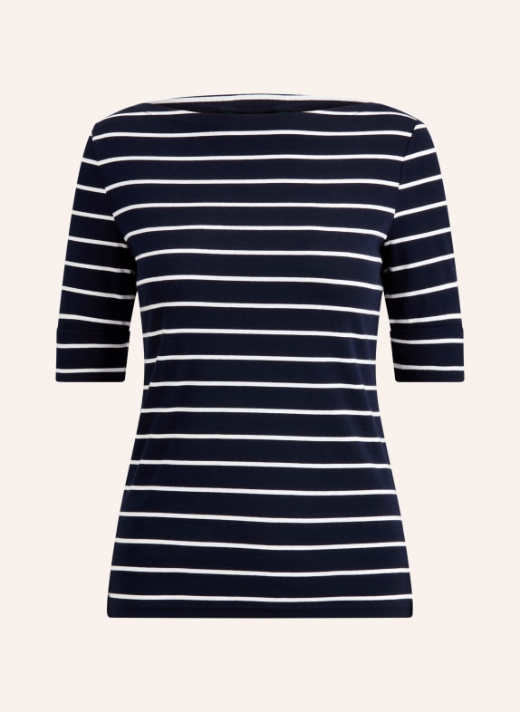 LAUREN RALPH LAUREN T-Shirt JUDY DUNKELBLAU / WEISS