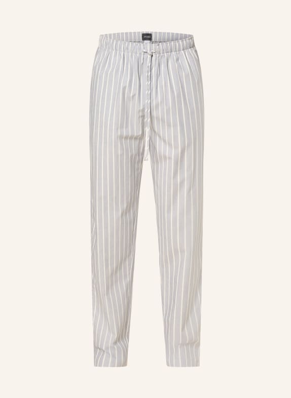 HANRO Pajama pants NIGHT & DAY LIGHT GRAY / WHITE