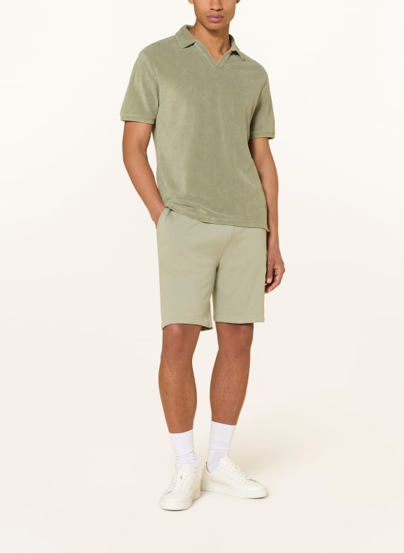 Juvia Tricou polo din material froté OLIV