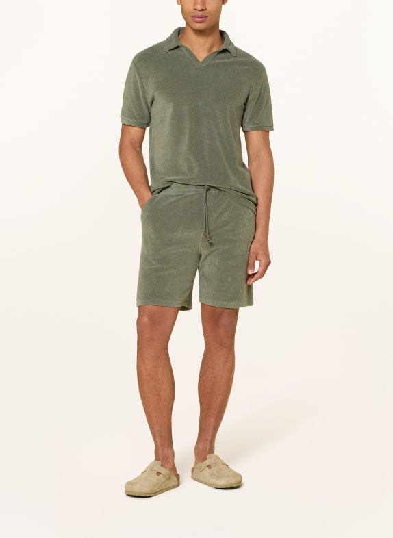 Juvia Tricou polo din material froté OLIV