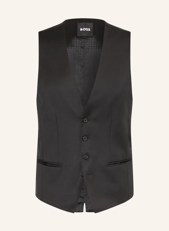 BOSS Anzugweste HUGE Slim Fit 001 BLACK