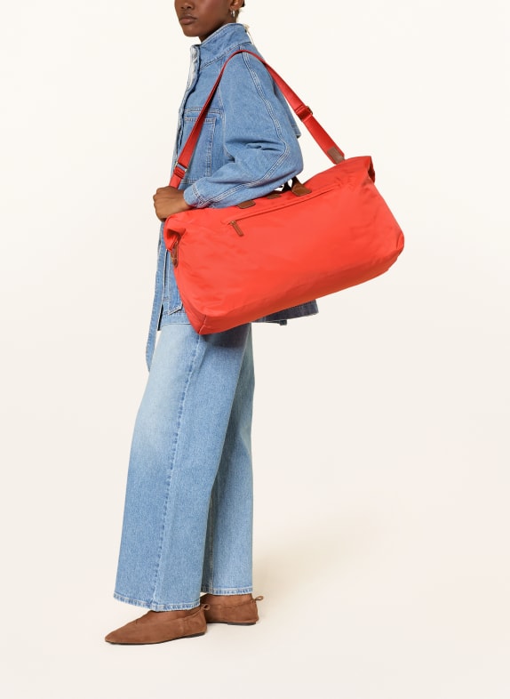 BRIC'S Weekend bag X-TRAVEL RED / GOLD / BROWN
