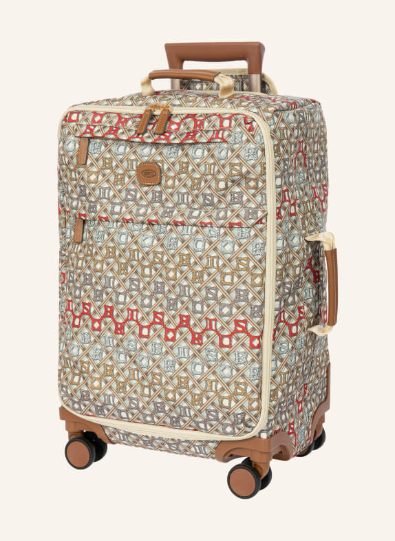 BRIC'S Wheel cabin luggage X-TRAVEL LIGHT BROWN / BEIGE / RED