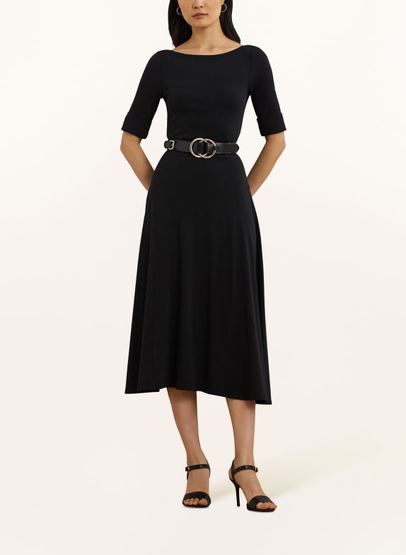LAUREN RALPH LAUREN Jersey jurk ZWART