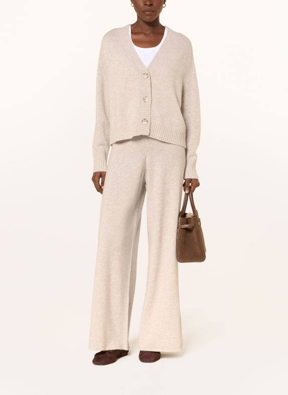 lilienfels Gebreide broek met kasjmier BEIGE