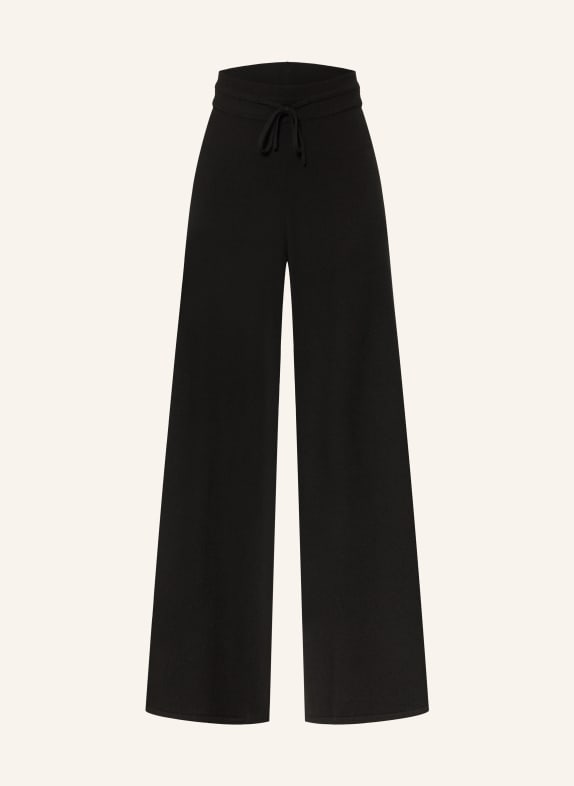 lilienfels Pantalon en maille avec cachemire NOIR