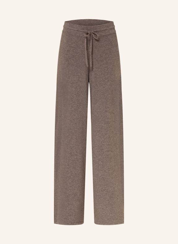 lilienfels Pantalon en maille avec cachemire MARRON