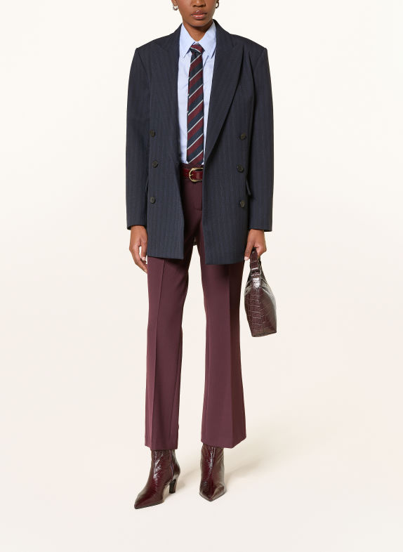 CAMBIO Bootcut trousers FARAH DARK RED