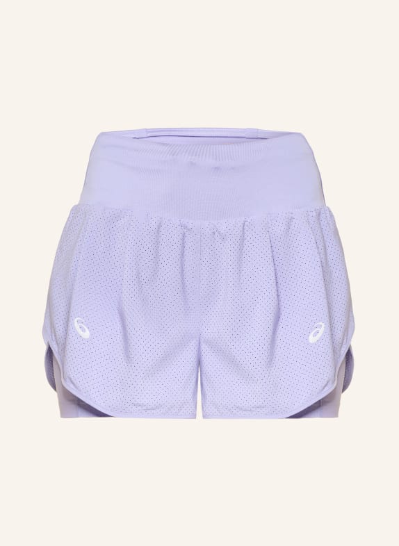 ASICS Běžecké šortky 2v1 ROAD SVĚTLE FIALOVÁ