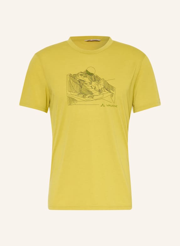 VAUDE T-shirt TEKOA III DARK YELLOW