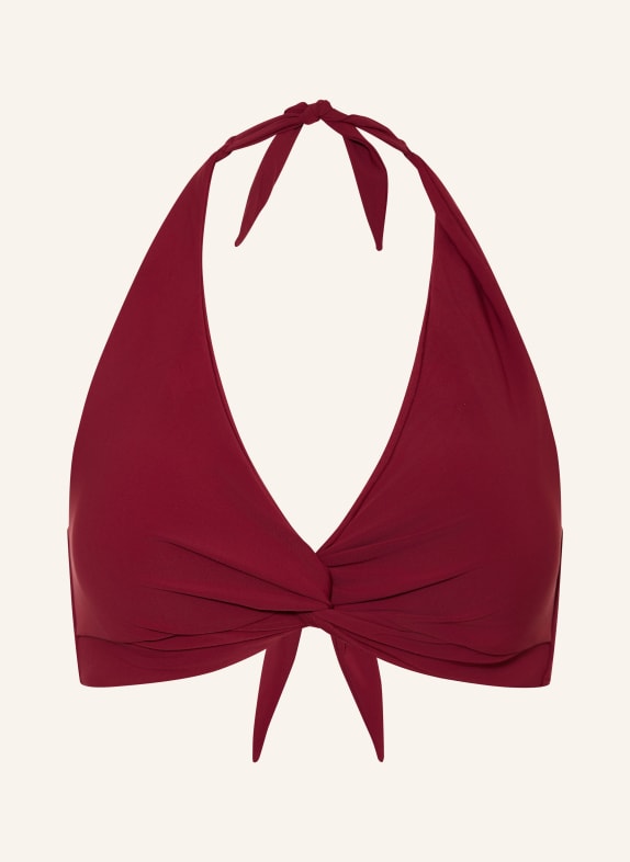 JETS Australia Neckholder-Bikini-Top JETSET DUNKELROT