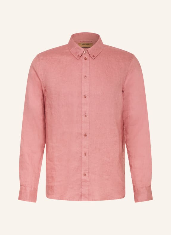 MOS MOSH Gallery Leinenhemd MMGTHEO Regular Fit HELLROT