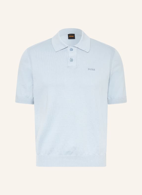 BOSS Strick-Poloshirt ASAC HELLBLAU