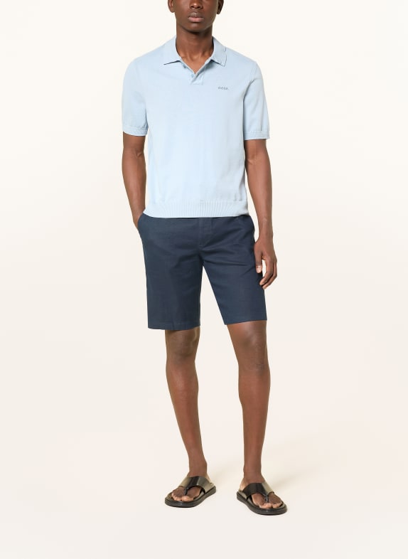 BOSS Strick-Poloshirt ASAC HELLBLAU