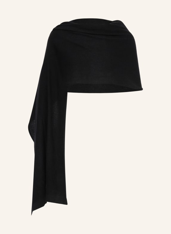 TALBOT RUNHOF Szal z kaszmiru CZARNY